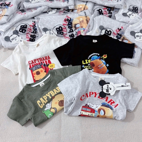 SET 4 ÁO CỘC TAY CAPYBARA