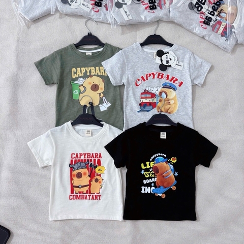 SET 4 ÁO CỘC TAY CAPYBARA
