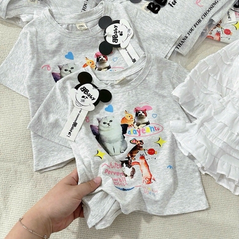 SET ÁO MIX CHÂN VÁY MICKEY XÁM