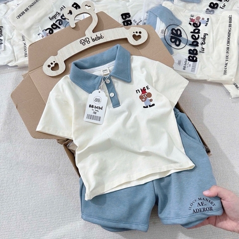 BỘ POLO XANH NICE