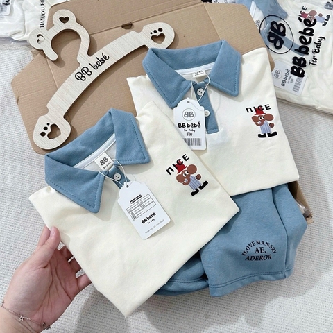 BỘ POLO XANH NICE