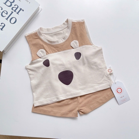 BỘ BA LỖ COTTON TAI THÚ CHO BÉ