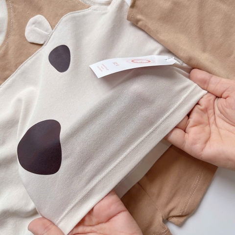 BỘ BA LỖ COTTON TAI THÚ CHO BÉ