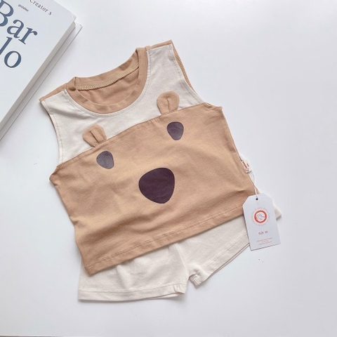 BỘ BA LỖ COTTON TAI THÚ CHO BÉ