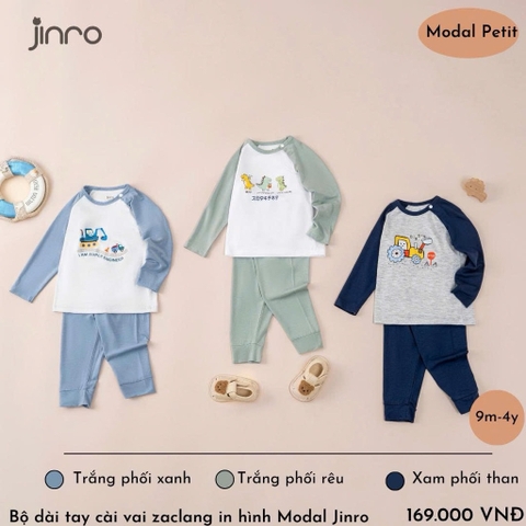 BỘ JINRO DÀI TAY RAGLAN BÉ TRAI