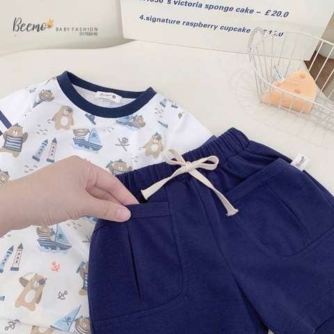 BỘ CỘC TAY IN TRÀN GẤU THUỶ THỦ CHO BÉ