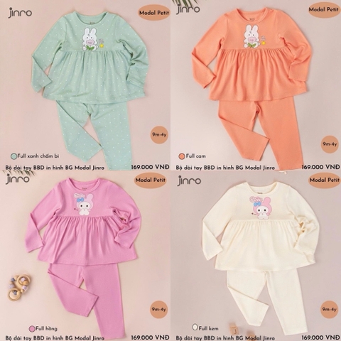 BỘ JINRO DÀI TAY BABYDOLL CHO BÉ