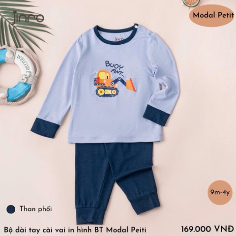 BỘ JINRO RAGLAN DÀI TAY CHẤT MODAL PETIT CHO BÉ