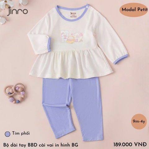 BỘ JINRO DÀI TAY BABYDOLL PHỐI VIỀN