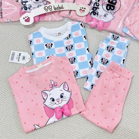 SET 2 BỘ DÀI TAY MÈO NƠ CHO BÉ