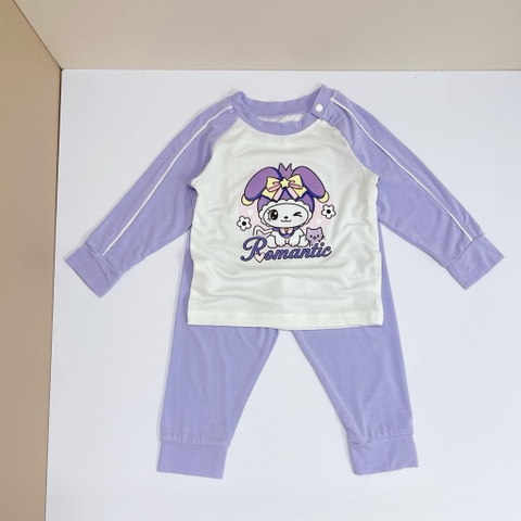 BỘ JINRO DÀI TAY RAGLAN BÉ GÁI