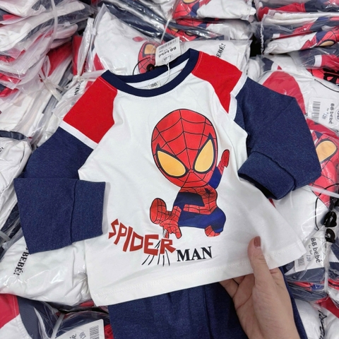 BỘ DÀI TAY NGƯỜI NHỆN QUẦN TÚI HỘP CHO BÉ