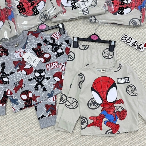 SET 2 BỘ NHỆN DÀI TAY TONE BE XÁM