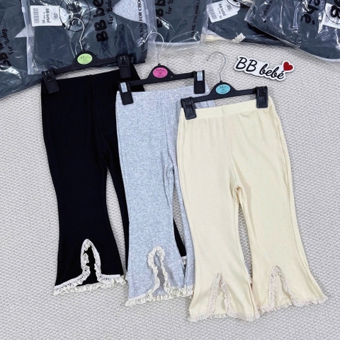 SET 3 QUẦN LOE VIỀN REN CHO BÉ