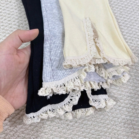 SET 3 QUẦN LOE VIỀN REN CHO BÉ