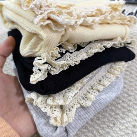 SET 3 QUẦN LOE VIỀN REN CHO BÉ