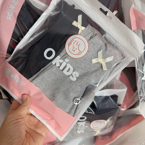 SET 2 QUẦN LEGGING DÀI BÉ GÁI ĐEN GHI