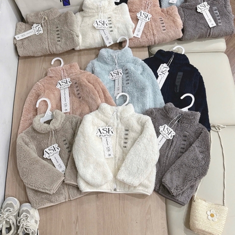 ÁO KHOÁC LÔNG CỔ TRỤ CHO BÉ