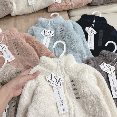 ÁO KHOÁC LÔNG CỔ TRỤ CHO BÉ