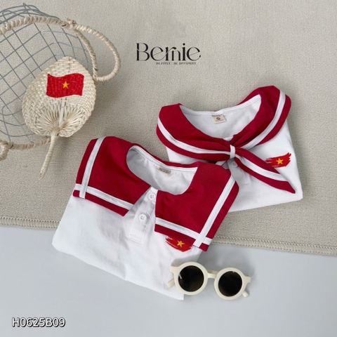 SET THUỶ THỦ ĐỎ THÊU LÁ CỜ