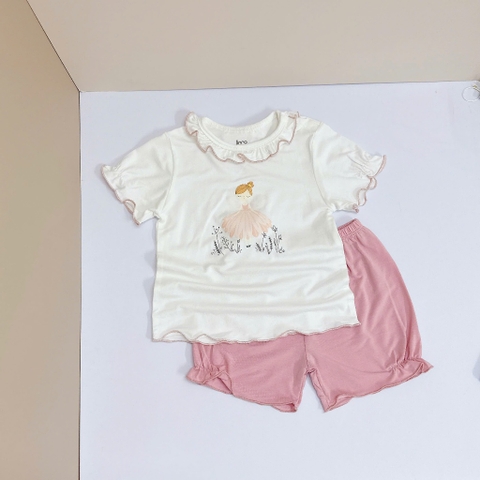JINRO - BỘ CỘC TAY CỔ BÈO CHO BÉ GÁI