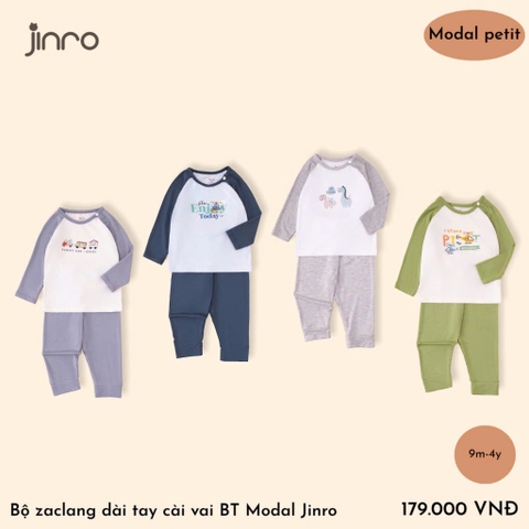 BỘ JINRO RAGLAN DÀI TAY CHẤT MODAL PETIT CHO BÉ