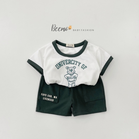 BỘ COTTON GẤU CANIFONIA CHO BÉ