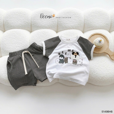 BỘ CỘC TAY KẺ NGANG THÊU XÙ CHO BÉ