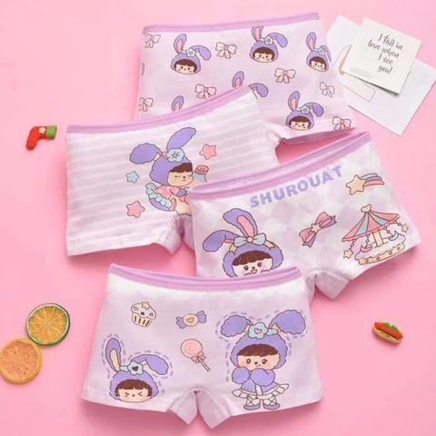 SET 4 QUẦN CHIP ĐÙI COTTON CHO BÉ