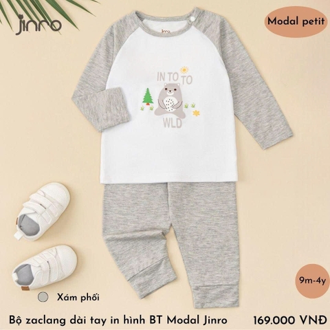 BỘ JINRO DÀI TAY RAGLAN BÉ TRAI