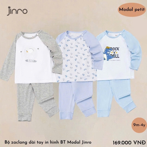 BỘ JINRO DÀI TAY RAGLAN BÉ TRAI