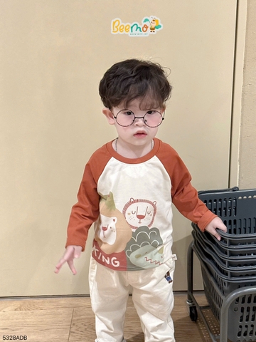 ÁO THUN BEEMO DÀI TAY RAGLAN IN HÌNH CUTE