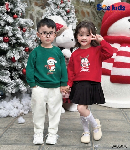 ÁO NỈ GIÁNG SINH SCE KIDS CHO BÉ