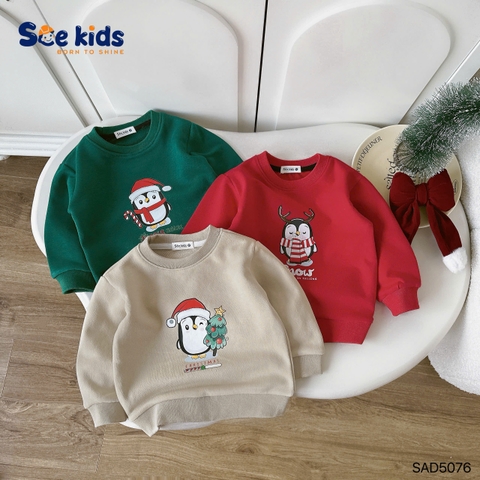 ÁO NỈ GIÁNG SINH SCE KIDS CHO BÉ