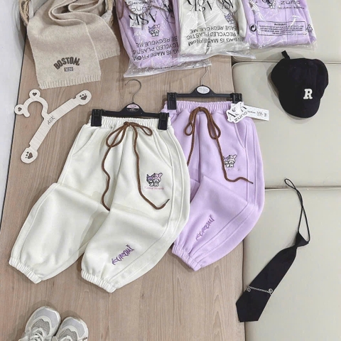 SET 2 QUẦN NỈ THÊU KUROMI CHO BÉ