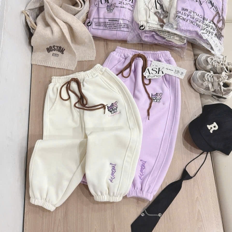 SET 2 QUẦN NỈ THÊU KUROMI CHO BÉ