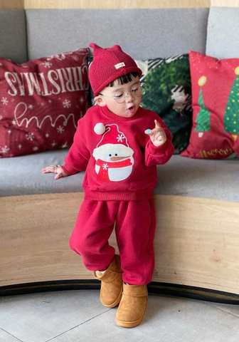 BỘ NỈ ĐỎ ÔNG GIÀ NOEL CHO BÉ