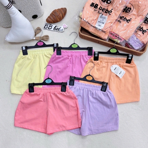 SET 5 QUẦN ĐÙI COTTON BÉ GÁI