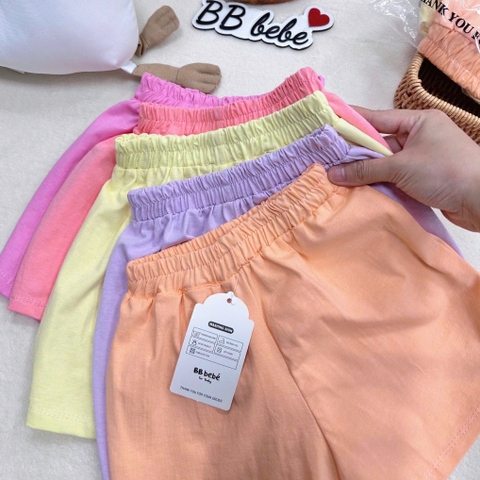 SET 5 QUẦN ĐÙI COTTON BÉ GÁI