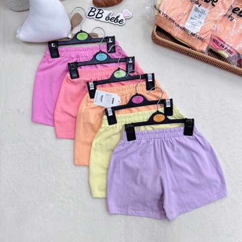 SET 5 QUẦN ĐÙI COTTON BÉ GÁI
