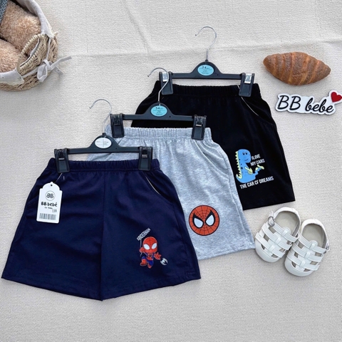 SET 3 QUẦN ĐÙI IN HÌNH SPIDERMAN CHO BÉ