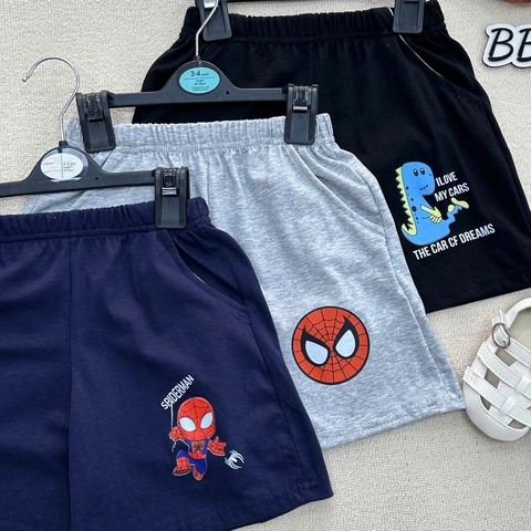 SET 3 QUẦN ĐÙI IN HÌNH SPIDERMAN CHO BÉ