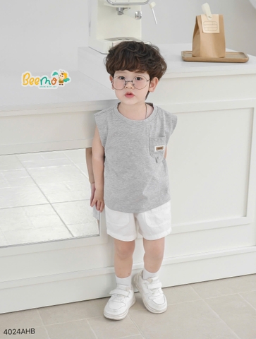 ÁO BA LỖ COTTON PHỐI TÚI TAG DA