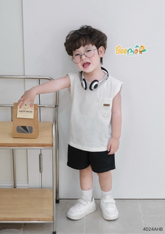 ÁO BA LỖ COTTON PHỐI TÚI TAG DA