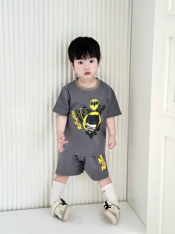 SET 2 BỘ CỘC TAY BATMAN TONE RÊU ĐẬM