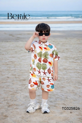 SET SƠ MI ĐŨI ĐI BIỂN HOẠTIẾT CHO BÉ