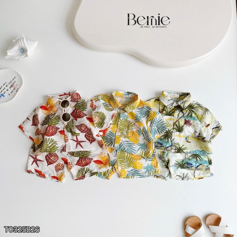 SET SƠ MI ĐŨI ĐI BIỂN HOẠTIẾT CHO BÉ