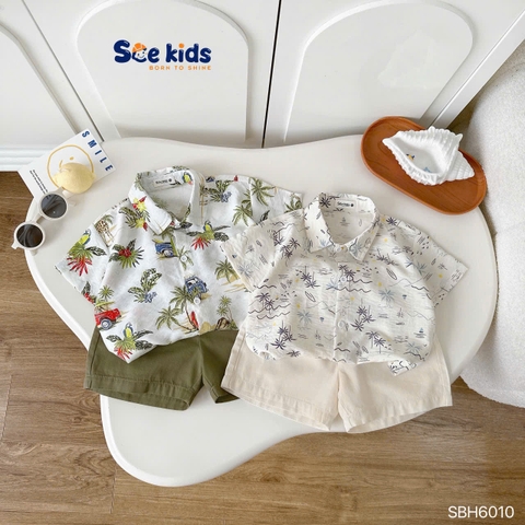 SET SƠ MI HOẠ TIẾT MÙA HÈ SCE CHO BÉ
