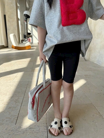 SET 3 QUẦN LEGGING LỬNG ĐEN HỒNG XANH CHO BÉ