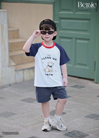 BỘ CỘC TAY RAGLAN CLEAN UP CHO BÉ